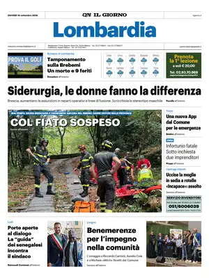 Prima Pagina "Il Giorno | Milano"