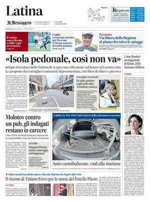 Prima Pagina "Il Messaggero | Latina"