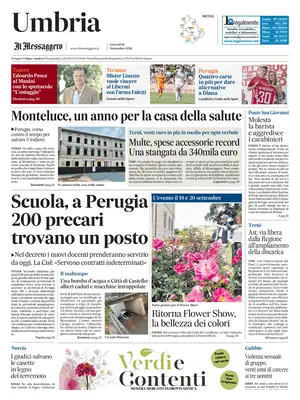 Prima Pagina "Il Messaggero | Umbria"