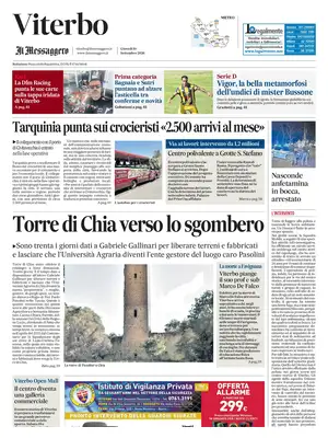 Prima Pagina "Il Messaggero | Viterbo"