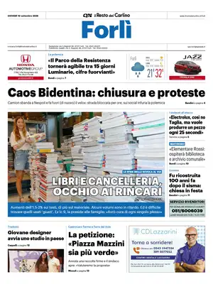 Prima Pagina "Il Resto del Carlino | Forlì"