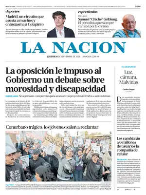 Prima Pagina "La Nación"
