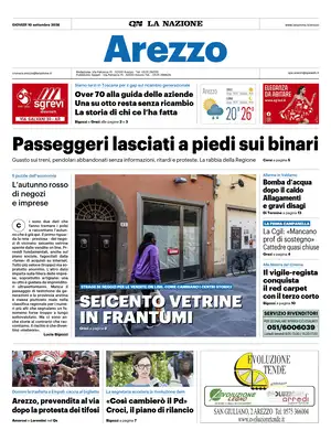 Prima Pagina "La Nazione | Arezzo"