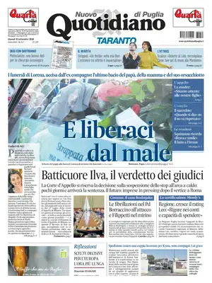 Prima Pagina "Nuovo Quotidiano di Puglia | Taranto"