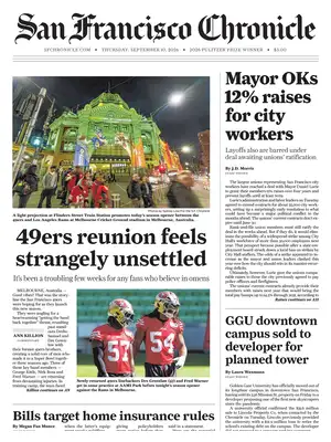 Prima Pagina "San Francisco Chronicle"