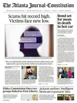 Prima Pagina "The Atlanta Journal-Constitution"