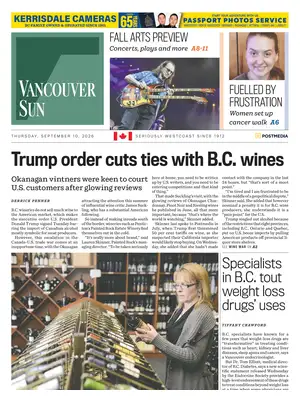 Prima Pagina "Vancouver Sun"