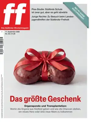Prima Pagina "ff – Das Südtiroler Wochenmagazin"