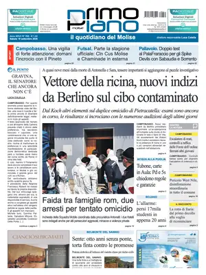 Prima Pagina "Primo Piano Molise"
