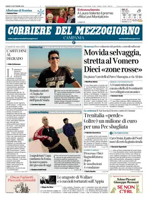 Prima Pagina "Corriere del Mezzogiorno | Campania"