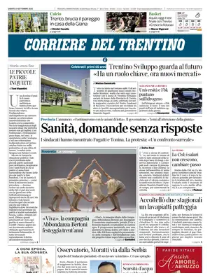 Prima Pagina "Corriere del Trentino"