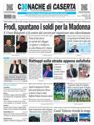 Prima Pagina "Cronache di Caserta"