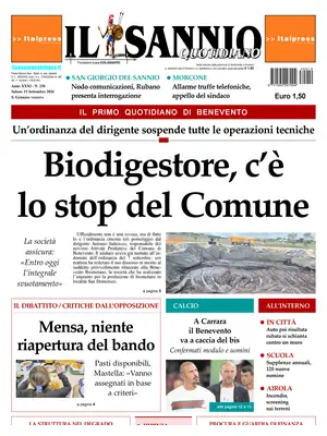Prima Pagina "Il Sannio Quotidiano"