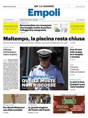 Prima Pagina "La Nazione | Empoli"