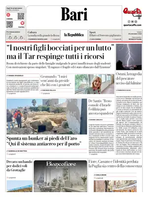 Prima Pagina "La Repubblica | Bari"