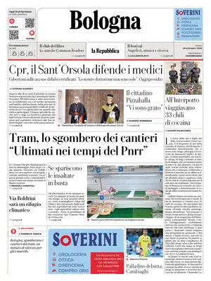 Prima Pagina "La Repubblica | Bologna"