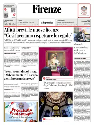 Prima Pagina "La Repubblica | Firenze"