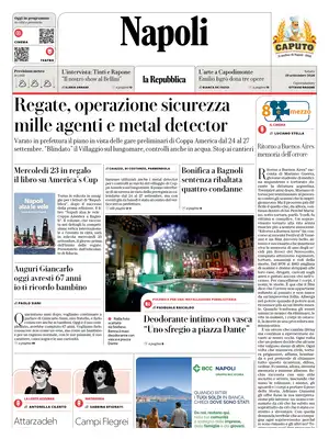 Prima Pagina "La Repubblica | Napoli"