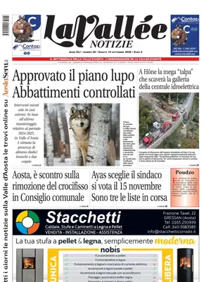 Prima Pagina "La Vallée Notizie"