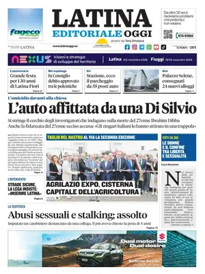 Prima Pagina "Latina Editoriale Oggi"