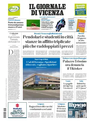 Prima Pagina "Il Giornale di Vicenza"