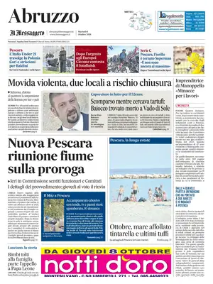 Prima Pagina "Il Messaggero | Abruzzo"