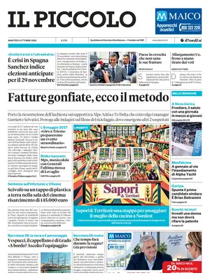 Prima Pagina "Il Piccolo | Gorizia e Monfalcone"
