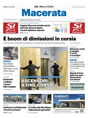 Prima Pagina "Il Resto del Carlino | Macerata"