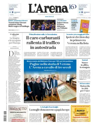 Prima Pagina "L'Arena | Verona"