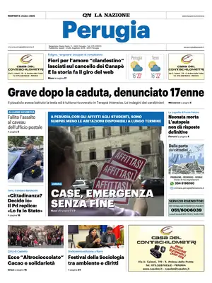 Prima Pagina "La Nazione | Perugia"