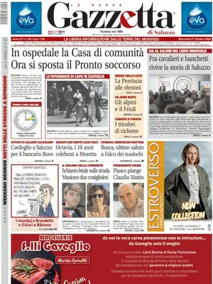 Prima Pagina "La Nuova Gazzetta di Saluzzo"