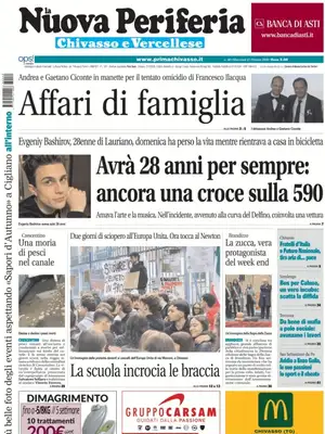 Prima Pagina "La Nuova Periferia | Chivasso e Vercellese"