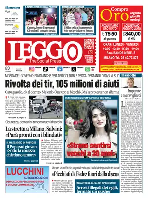 Prima Pagina "Leggo | Milano"