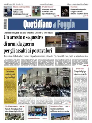Prima Pagina "Quotidiano di Foggia"