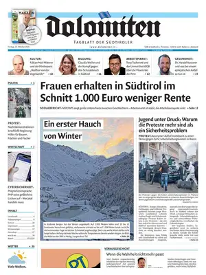 Prima Pagina "Dolomiten"