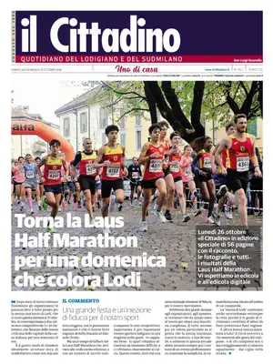 Prima Pagina "Il Cittadino di Lodi"