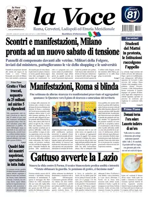 Prima Pagina "La Voce | Roma"