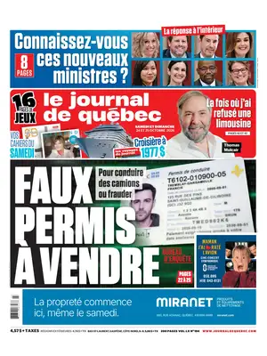 Prima Pagina "Le Journal de Québec"