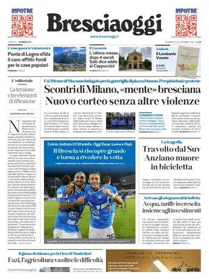 Prima Pagina "Brescia Oggi"