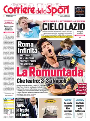 Prima Pagina "Corriere dello Sport | Lombardia"
