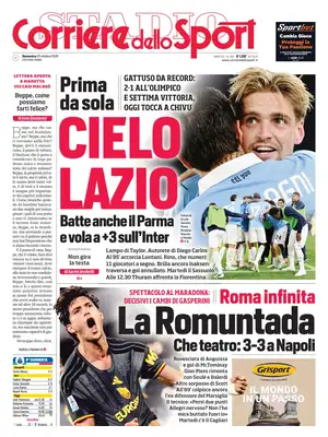 Prima Pagina "Corriere dello Sport | Roma"