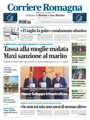 Prima Pagina "Corriere Romagna | Rimini e San Marino"