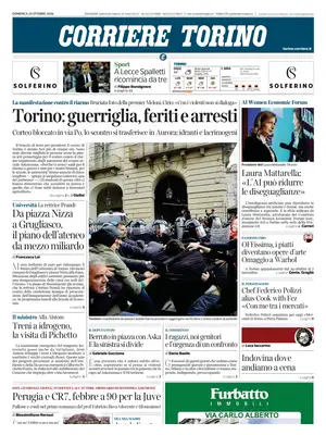 Prima Pagina "Corriere Torino"
