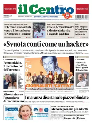 Prima Pagina "Il Centro | Teramo"