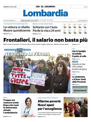 Prima Pagina "Il Giorno | Milano"
