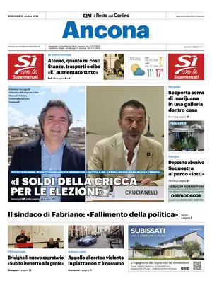 Prima Pagina "Il Resto del Carlino | Ancona"