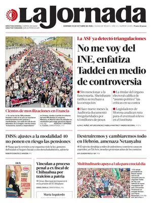 Prima Pagina "La Jornada"