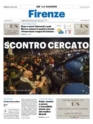 Prima Pagina "La Nazione | Firenze"