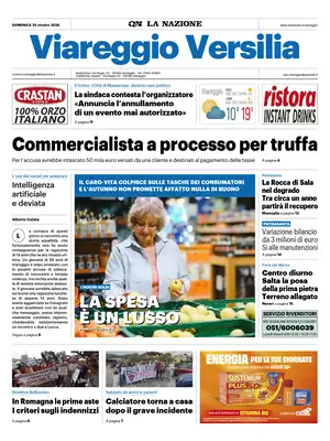 Prima Pagina "La Nazione | Viareggio Versilia"
