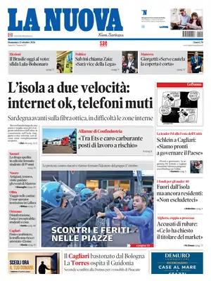 Prima Pagina "La Nuova Sardegna"